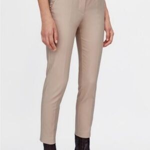 Zara  NWT Elegant Tan Women's Pants with ruffled pockets